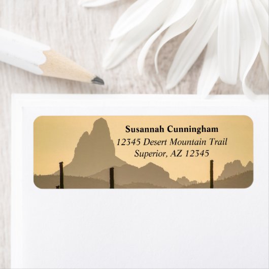 Needle Arizona van het zuidwestelijke woestijngebe Etiket (Insitu)