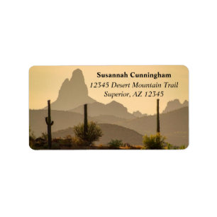 Needle Arizona van het zuidwestelijke woestijngebe Etiket