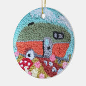 Needle Point Design Camper ornament (Links)