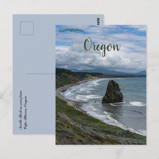 Needle Rock Cape Blanco Oregon Briefkaart (Voorkant / Achterkant)