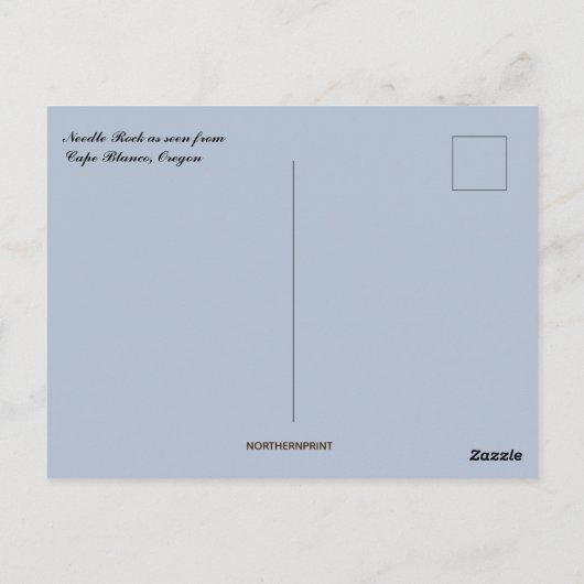 Needle Rock Cape Blanco Oregon Briefkaart (Achterkant)
