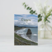 Needle Rock Kaap Blanco Oregon Briefkaart (Staand voorkant)