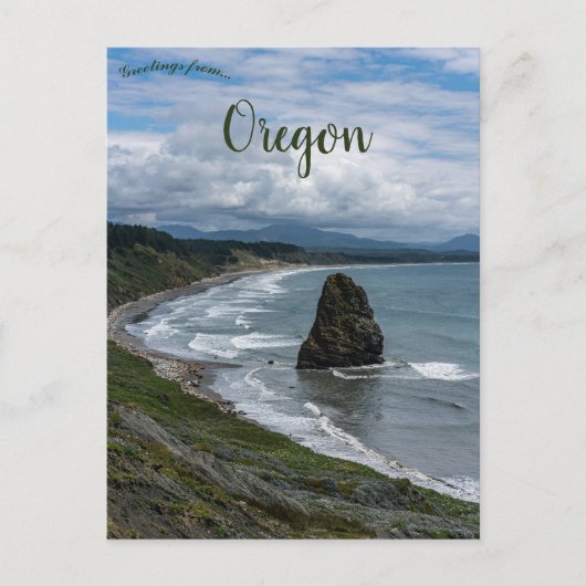 Needle Rock Kaap Blanco Oregon Briefkaart (Voorkant)