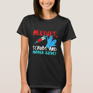Needle Rub Latex verpleeghandschoenen T-shirt