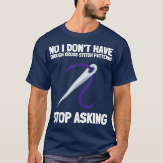 Needlepoint Cross Stitch Pattern en Knitting 1 T-shirt