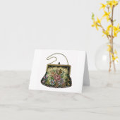  Needlepoint Handtas Notecards Kaart (Gele Bloem)