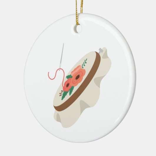 Needlepoint Keramisch Ornament (Links)