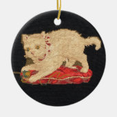 Needlepoint Kitty Cat Ornament (Voorkant)