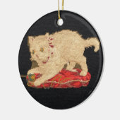 Needlepoint Kitty Cat Ornament (Links)