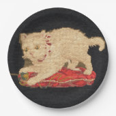Needlepoint Kitty Cat Paper Bord (Voorkant)