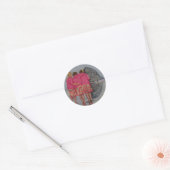 Needlepoint neefjes ronde sticker (Envelop)