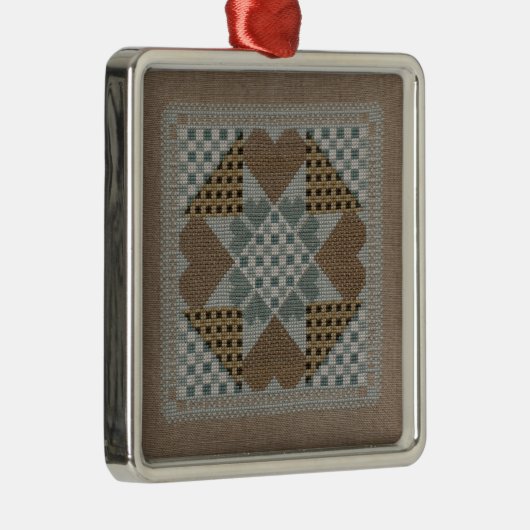 Needlepoint-sterversiering Metalen Ornament (Rechts)