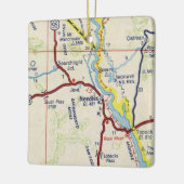 Needles CA  Map Keramisch Ornament (Links)