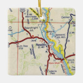 Needles CA  Map Keramisch Ornament (Voorkant)