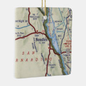 Needles CA  Map Keramisch Ornament (Rechts)