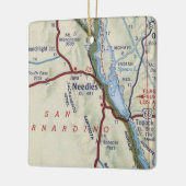 Needles CA  Map Keramisch Ornament (Links)