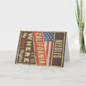 Needles California Kaart (Voorkant)