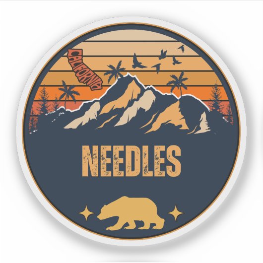 Needles, Californië Sticker (Voorkant)