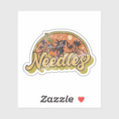 Needles, Californië Sticker (Vel)