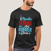 Needles Glove  Phlebotomist Nurse Technician Women T-shirt (Voorkant)