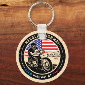 Needles Highway South Dakota Motorcycle Sleutelhanger (Voorkant)