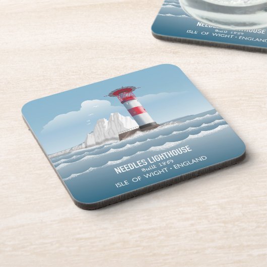 Needles Lighthouse Bier Onderzetter (Linkerzijde)