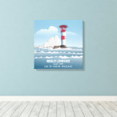 Needles Lighthouse Canvas Afdruk (Insitu (Houten vloer))