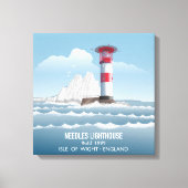 Needles Lighthouse Canvas Afdruk (Voorkant)