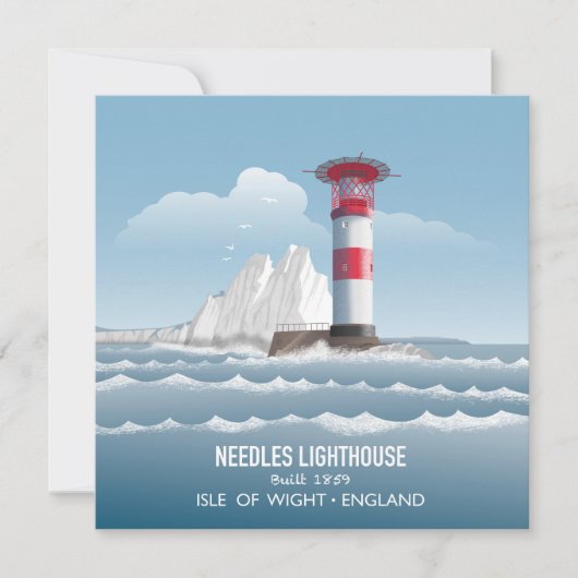 Needles Lighthouse Kaart (Voorkant)