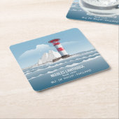 Needles Lighthouse Kartonnen Onderzetters (Schuin)