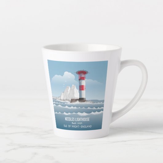 Needles Lighthouse Latte Mok (Rechts)