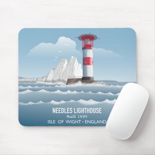 Needles Lighthouse Muismat (Met muis)
