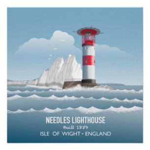 Needles Lighthouse Perfect Poster
