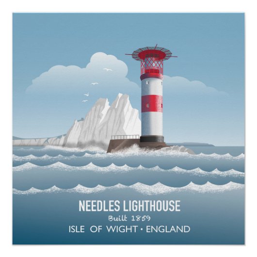 Needles Lighthouse Perfect Poster (Voorkant)