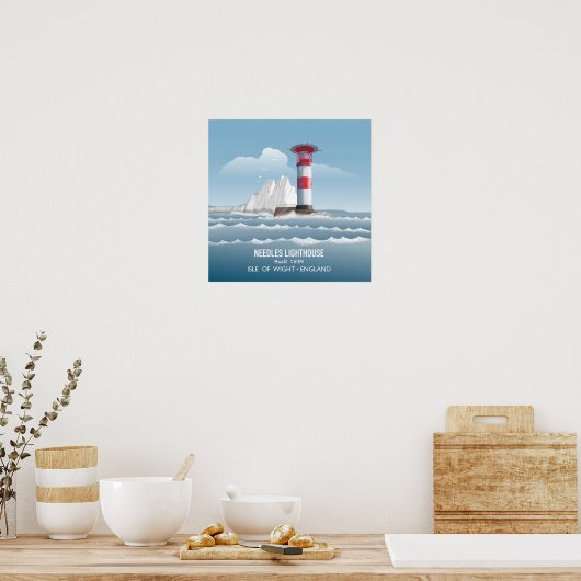 Needles Lighthouse Poster (Keuken)