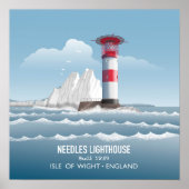 Needles Lighthouse Poster (Voorkant)