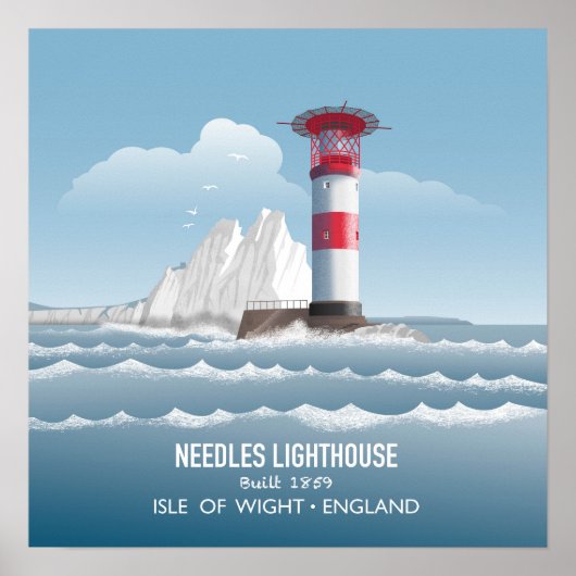 Needles Lighthouse Poster (Voorkant)