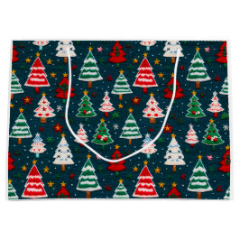 Needlework Christmas Trees Festive Holiday Groot Cadeauzakje