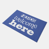 Needs welkom hier. Voor nerd- en geek-liefhebbers Deurmat (Schuin)