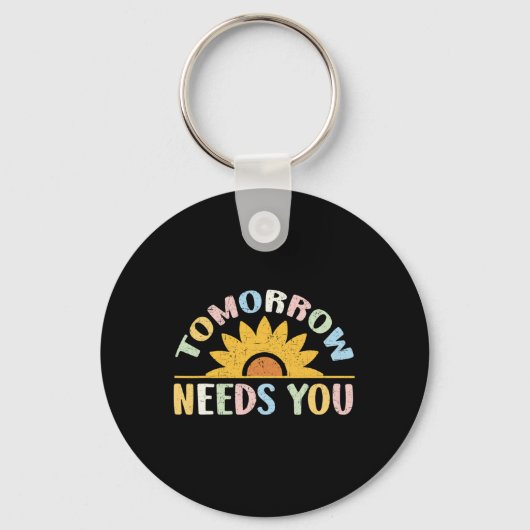 Needs You Mentale Gezondheidsbewustzijn Ondersteun Sleutelhanger (Voorkant)