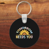Needs You Mentale Gezondheidsbewustzijn Ondersteun Sleutelhanger (Voorkant)
