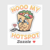 Neeej Mijn Hotspot – Grappige Italiaanse Brainrot  Sticker (Vel)