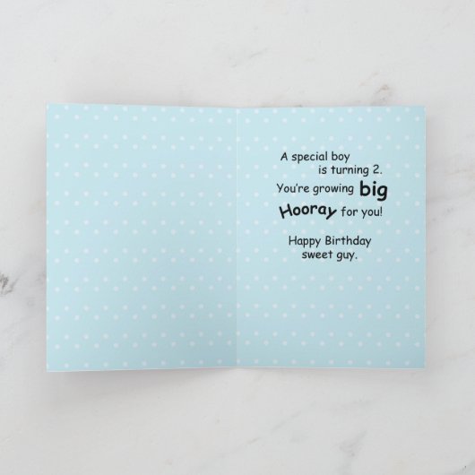 Neef, 2e verjaardag, Peek-a-Boo Kitten Kaart (Binnen)