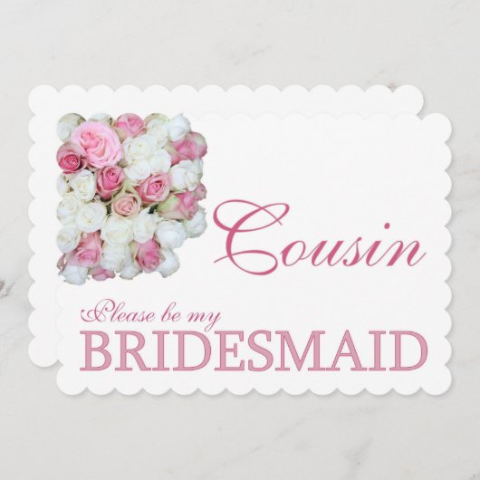 Neef alsjeblieft Bridesmaid Kaart (Voorkant / Achterkant)