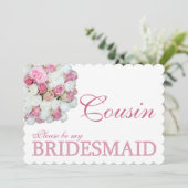 Neef alsjeblieft Bridesmaid Kaart (Staand voorkant)