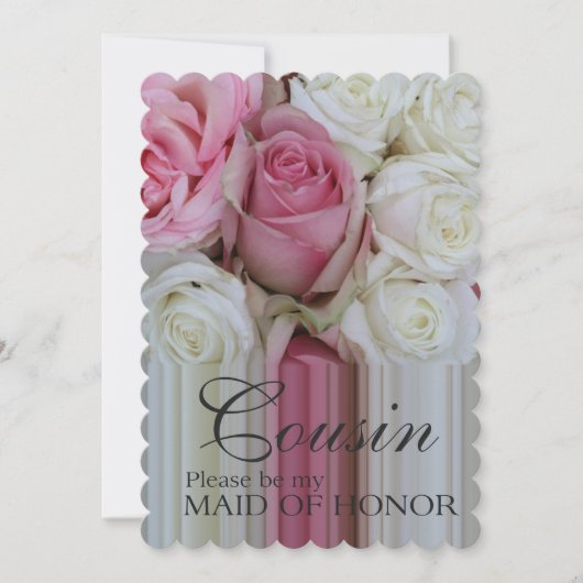 Neef, alsjeblieft mijn Maid of Honor? Kaart (Voorkant)