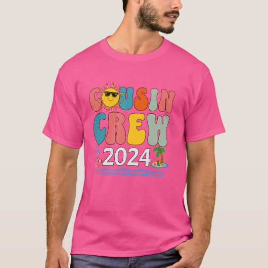 Neef bemanning 2024 Zomervakantie Strand Familie M T-shirt (Voorkant)