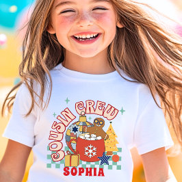 Neef bemanning Kerst matching neven en nichten ret T-shirt