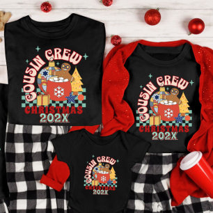 Neef bemanning Kerstmis bijpassende neven en nicht T-shirt