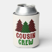 neef-bemanningsbuffel met kerstboom blikjeskoeler (Blikje Voorkant)